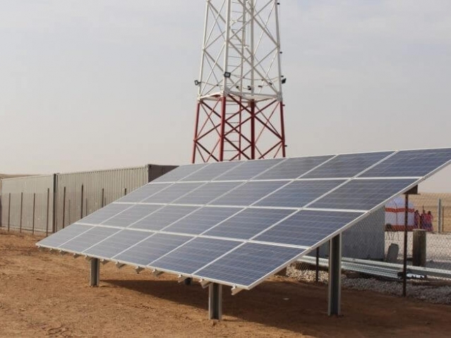 Construcción de una central de energía solar “Gulshat”